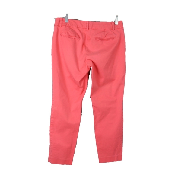 J.Crew Womens 6 & 4 Coral Stretch Cafe Capri Pants - Picture 5 of 5